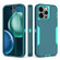 iPhone 15 Pro Max 2 in 1 Magnetic PC + TPU Phone Case - Blue+Blue Green