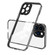 iPhone 15 Pro Max 3 in 1 Clear TPU Color PC Frame Phone Case - Black