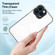 iPhone 15 Pro Max 3 in 1 Clear TPU Color PC Frame Phone Case - Black