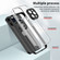 iPhone 15 Pro Max 3 in 1 Clear TPU Color PC Frame Phone Case - Black