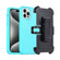 iPhone 15 Pro Max 3 in 1 PC + TPU Sliding Sleeve Phone Case - Blue+Sky Blue