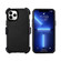 iPhone 15 Pro Max 3 in 1 PC + TPU Sliding Sleeve Phone Case - Blue+Sky Blue