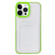iPhone 15 Pro Max 360 Clear PC Hybrid TPU Phone Case with Card Slot - Green