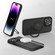 iPhone 15 Pro Max 360 Magsafe Ring Holder TPU Hybrid PC Phone Case - Green iPhone 15 Pro Max 360 Magsafe Ring Holder TPU Hybrid PC Phone Case - Green