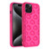 iPhone 15 Pro Max 3D Cloud Pattern TPU Phone Case - Rose Red