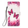 iPhone 15 Pro Max 3D Painting Horizontal Flip Leather Phone Case - Rose Butterfly