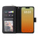 iPhone 15 Pro Max 9 Card Slots Zipper Wallet Bag Leather Phone Case - Black