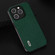 iPhone 15 Pro Max ABEEL Cross Texture Genuine Leather Phone Case - Green