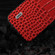 iPhone 15 Pro Max ABEEL Genuine Leather Crocodile Pattern Black Edge Phone Case - Red