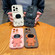 iPhone 15 Pro Max Astronaut 3D Relief Holder TPU + PC Full Coverage Phone Case - White