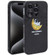 iPhone 15 Pro Max Astronaut Pattern Silicone Straight Edge Phone Case - Lovely Astronaut-Black