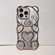 iPhone 15 Pro Max Bear Shaped Embossed Electroplated Laser TPU Phone Case - Black