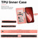 iPhone 15 Pro Max Blooming Mandala Embossed Wings Buckle Leather Phone Case - Red