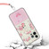 iPhone 15 Pro Max Bronzing Butterfly Flower TPU Phone Case with Lanyard - Peony
