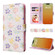 iPhone 15 Pro Max Bronzing Painting RFID Leather Case - Bloosoming Flower