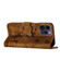 iPhone 15 Pro Max Butterfly Cat Embossing Flip Leather Phone Case - Brown