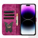 iPhone 15 Pro Max Butterfly Cat Embossing Flip Leather Phone Case - Pink