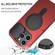 iPhone 15 Pro Max Camera Shield MagSafe Holder Life Waterproof Phone Case - Red