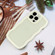 iPhone 15 Pro Max Candy Color Wave TPU Clear PC Phone Case - White