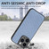 iPhone 15 Pro Max Carbon Fiber Texture Leather Back Phone Case - Blue