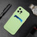 iPhone 15 Pro Max Card Slot Design Shockproof TPU Phone Case - Matcha Green