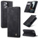iPhone 15 Pro Max CaseMe 013 Multifunctional Horizontal Flip Leather Phone Case - Black