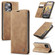 iPhone 15 Pro Max CaseMe 013 Multifunctional Horizontal Flip Leather Phone Case - Brown