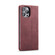 iPhone 15 Pro Max CaseMe 013 Multifunctional Horizontal Flip Leather Phone Case - Wine Red