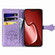 iPhone 15 Pro Max Cat and Dog Embossed Leather Phone Case - Purple