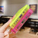 iPhone 15 Pro Max Color Contrast Lens Frame Transparent TPU Phone Case - Black + Rose Red