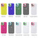 iPhone 15 Pro Max Color Contrast Lens Frame Transparent TPU Phone Case - Black + Rose Red