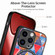 iPhone 15 Pro Max Colored Drawing Leather Back Phone Case - Rhombus Mandala