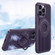 iPhone 15 Pro Max Cooling MagSafe Magnetic Ring Holder Phone Case - Purple