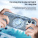 iPhone 15 Pro Max Cooling MagSafe Magnetic Ring Holder Phone Case - Purple