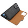 iPhone 15 Pro Max Crazy Horse Texture Detachable Horizontal Flip PU Case - Black