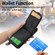 iPhone 15 Pro Max Cross Leather Ring Vertical Zipper Wallet Back Phone Case - Black