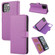 iPhone 15 Pro Max Cross Texture Detachable Horizontal Flip PU Leather Case - Purple
