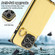 iPhone 15 Pro Max Crossbody Ring Wallet Leather Back Cover Phone Case - Yellow