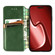 iPhone 15 Pro Max Cubic Grid Pressed Magnetic Leather Phone Case - Green