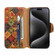iPhone 15 Pro Max Denior Flower Language Series Cork Fabric Oil Edge Leather Phone Case - Autumn