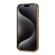 iPhone 15 Pro Max Denior Fragrant Calf Texture Electroplating Phone Case - Khaki