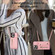 iPhone 15 Pro Max DF-09 Crossbody Litchi texture Card Bag Design PU Phone Case - Pink
