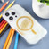 iPhone 15 Pro Max DFANS DESIGN Magsafe Magnetic Starlight Shining Phone Case - Gold Foil Marble