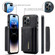 iPhone 15 Pro Max DG.MING M2 Series 3-Fold Card Bag Wallet Leather Phone Case - Black