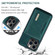 iPhone 15 Pro Max DG.MING M2 Series 3-Fold Card Bag Wallet Leather Phone Case - Green