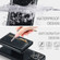 iPhone 15 Pro Max DG.MING M3 Series Glitter Powder Card Bag Leather Phone Case - Black
