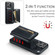 iPhone 15 Pro Max DG.MING M3 Series Glitter Powder Card Bag Leather Phone Case - Black