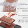 iPhone 15 Pro Max DG.MING M3 Series Glitter Powder Card Bag Leather Phone Case - Rose Gold