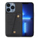 iPhone 15 Pro Max Double Buckle Card Slots PU+TPU Phone Case - Black