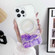 iPhone 15 Pro Max Dual-side IMD Marble Magsafe Phone Case - White Purple